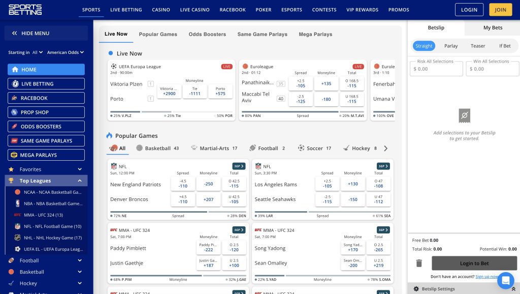 SportsBetting.ag California Sports Betting Site